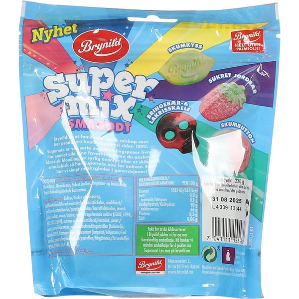 Brynild Supermix pick and mixed candy 220 gram (Smågodt)