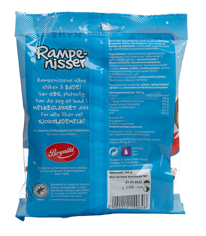 Brynild Elf on the Shelf Chocolate covered Foam (rampe nisser) 140 grams