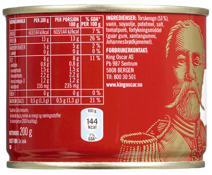 King Oscar Cod Roe (Torskerogn) 200 gram