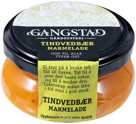 Gangstad Buckthorn marmelade 100 gram (Tindvedbær marmelade)