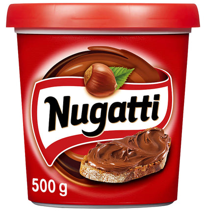 Nugatti Original chocolate / nut spread 500 gram (Sjokolade / nøtte pålegg)