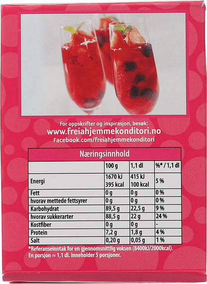 Freia Raspberry Jelly powder (Bringebær Gele pulver) 125 gram