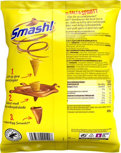 Nidar Smash chocolate covered snacks 200 gram