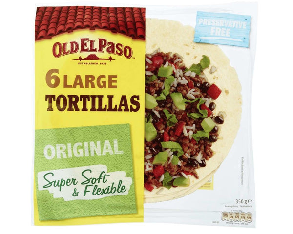 Tortillas Large Super Soft 6pcs 350g