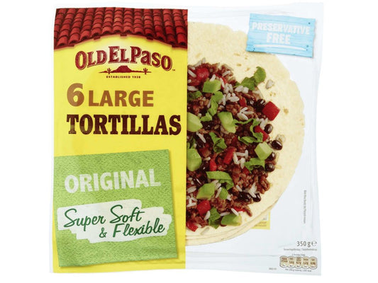Tortillas Large Super Soft 6stk 350g