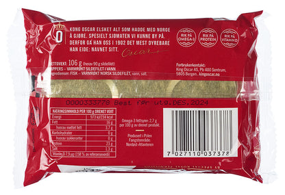 King Oscar Kippers smoked Herring (Røkte sardiner) 106 grams
