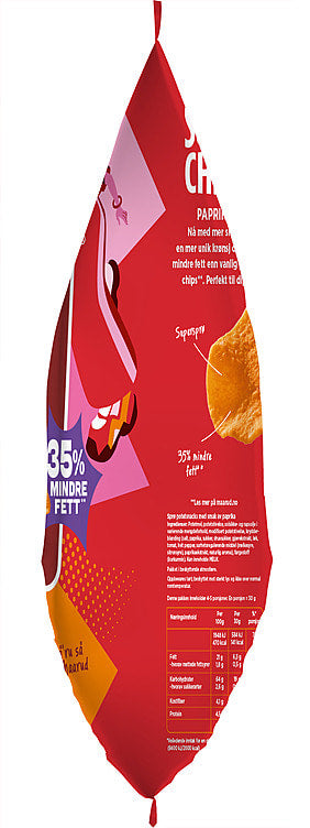 Maarud Superchips potatochips paprika 130 gram