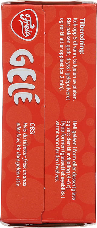 Freia Strawberry Jelly powder (Jordbær Gele pulver) 125 gram