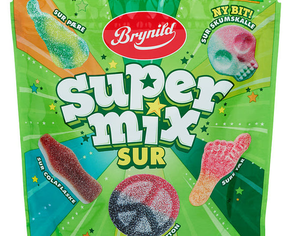 Brynild Supermix sour mixed candy 220 gram (Sur)