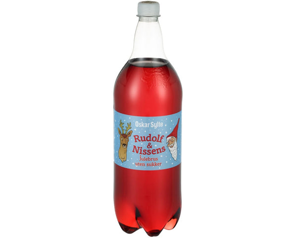 Oscar Sylte Christmas Soda Sugar free 1.5 liter (Rudolf og Nissen Julebrus sukkerfri)