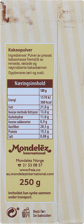 Freia Cocoa baking 250 gram (Bakekakao)