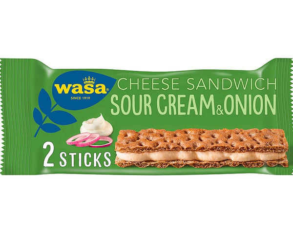 Wasa Sandwich Sourcream&Onion (2 piece) Knekkebrød / Crispbread 33 grams