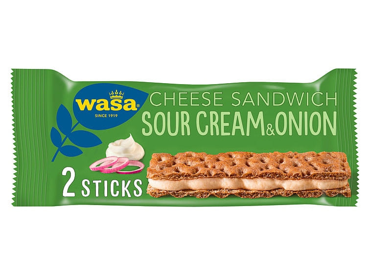 Wasa Sandwich Sourcream&Onion (2 piece) Knekkebrød / Crispbread 33 grams