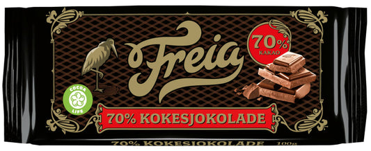 Freia Dark chocolate 70% (Kokesjokolade)