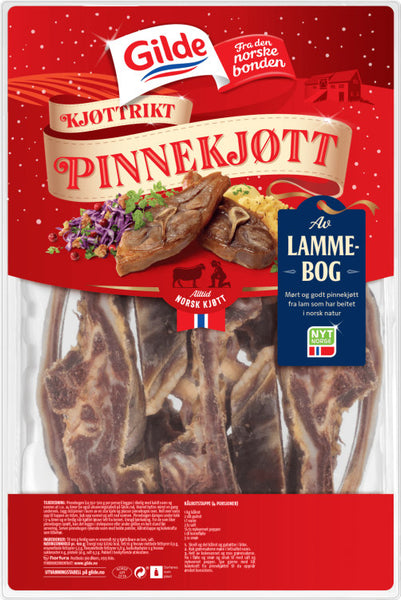 Gilde Pinnekjøtt of Lamb neck 1 kg (Pinnebog/Lammebog)