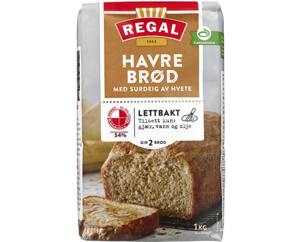 Regal Easy Oat Bread Mix 1 KG (Havrebrød Lettbakt)