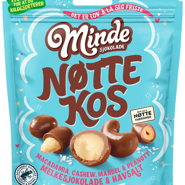 Minde Nøttekos chocolate covered nuts 160 grams