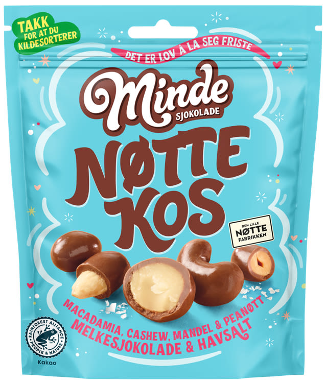 Minde Nøttekos chocolate covered nuts 160 grams