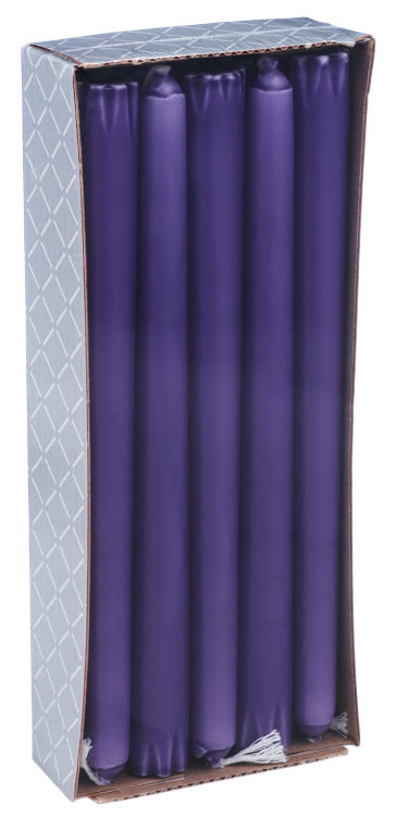 Advent candles purple (stearinlys) 10 pk