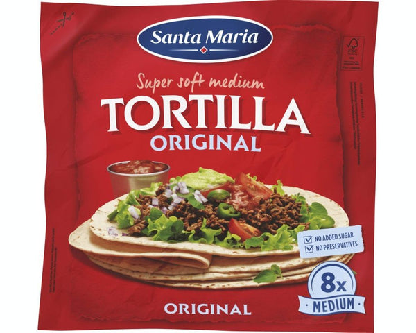 Tortilla Original Medium 8pcs 320 grams