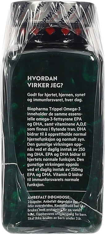 Biopharma Tripple Omega-3 - 144 capsules