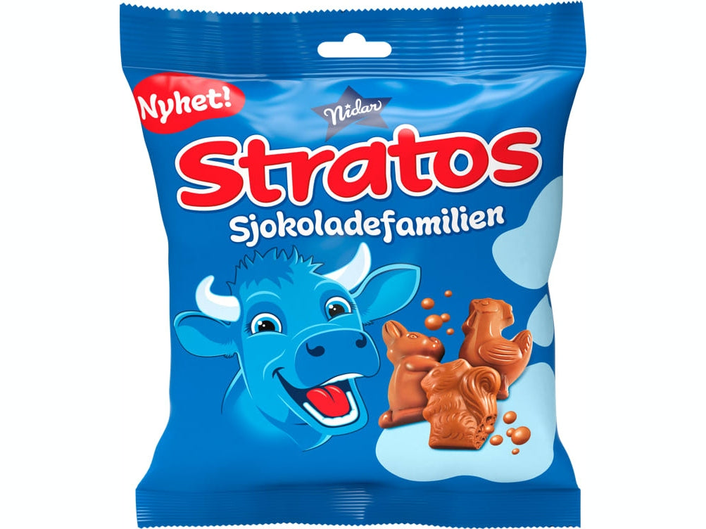 Stratos Holo Stratos Chocolate Family milk chocolate figures with air bubbles 140 g ...