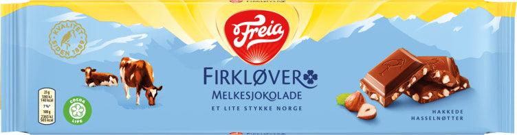 Freia Milk chocolate with hazelnuts 200 gram (Firkløver)