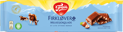Freia Milk chocolate with hazelnuts 200 gram (Firkløver)
