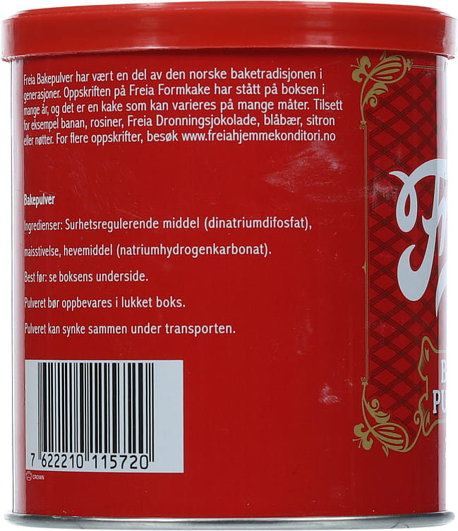 Freia Baking powder 250 grams (Bakepulver)