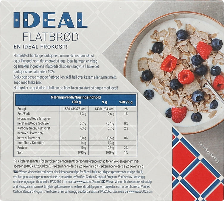 Ideal flatbread 190 grams (flatbrød)