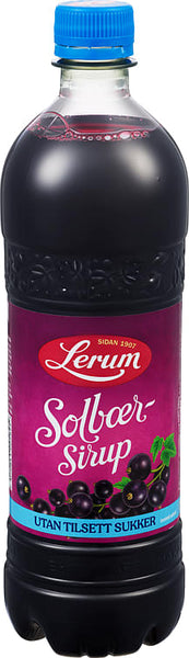 Lerum Blackcurrant saft no added sugar 7,5 dl concentrate (Solbærsaft sukkerfri)