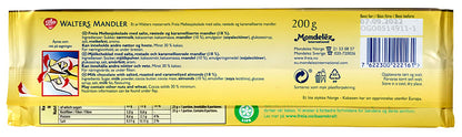 Freia Walters milk chocolate with almonds 200 grams (Walters mandler)