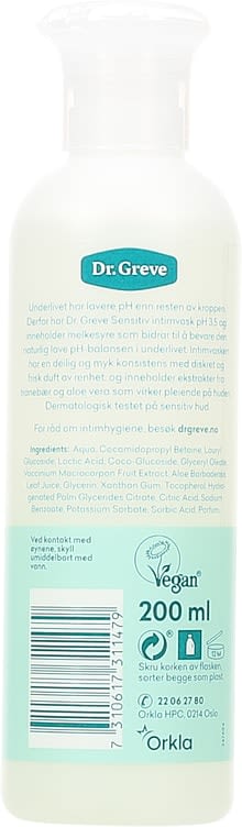 Dr Greve Sensitive Intimate Wash (Intimvask) 200 ml