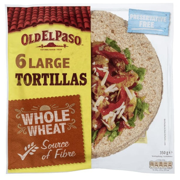 Tortillas Whole Wheat 6pcs 350g