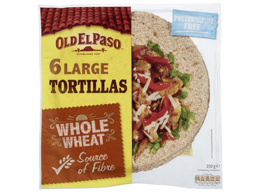 Tortillas Whole Wheat 6pcs 350g