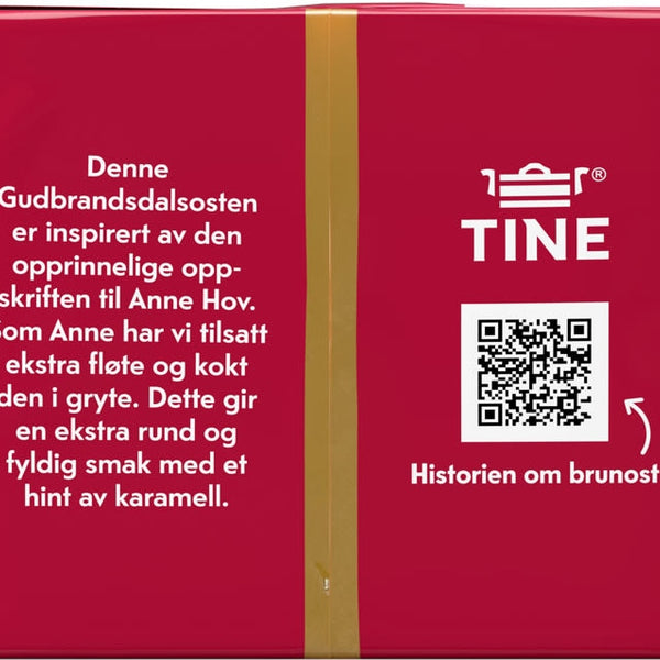 Tine Brown cheese Anno 1863 450 gram (Brunost - Gudbrandsdalsost)