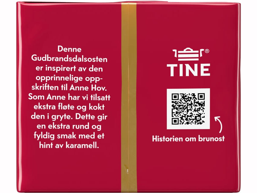 Tine Brown cheese Anno 1863 450 gram (Brunost - Gudbrandsdalsost)