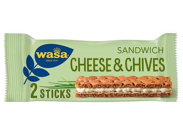 Wasa Sandwich Chives (2 piece) Knekkebrød / Crispbread 37 grams