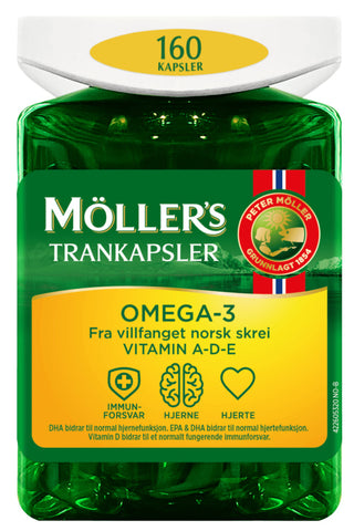 Møllers Original cod liver oil omega-3 160 capsules