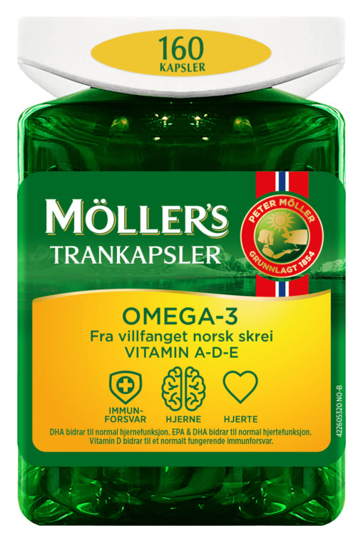 Møllers Original cod liver oil omega-3 160 capsules