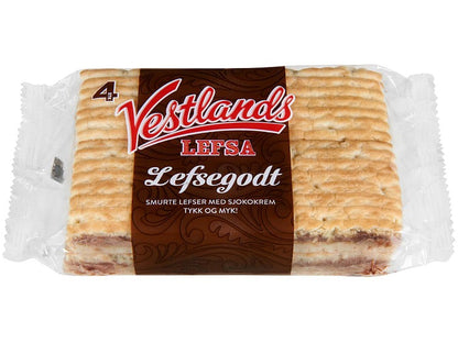 Vestlandslefsa Lefsegodt pastry w/choco 230 gram (2-pack)