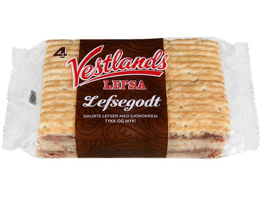 Vestlandslefsa Lefsegodt pastry w/choco 230 gram (2-pack)