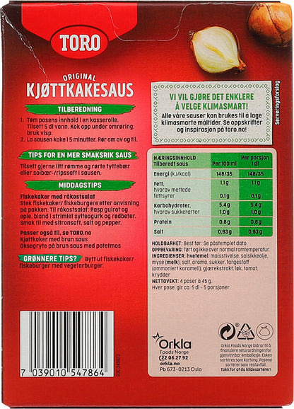 Kjøttkake sauce 4 pack 4x45 gram (Kjøttkakesaus 4 pakning)