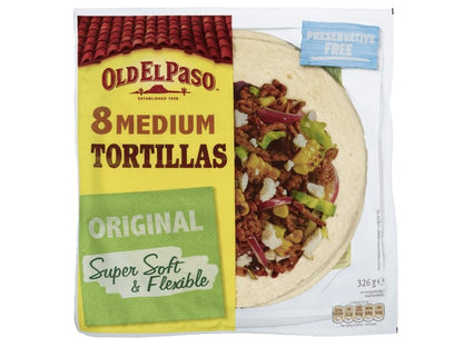 Tortillas Medium Super Soft 8stk 326g