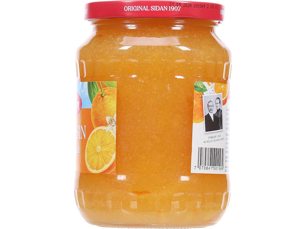 Lerum orange marmalade (appelsinmarmelade) 840g – authentic Norwegian food from Norway with fast worldwide shipping
