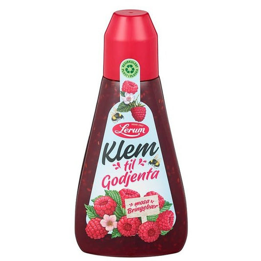 Lerum Klem Raspberry jam 415 gram (Bringebær syltetøy) Norwegian Foodstore