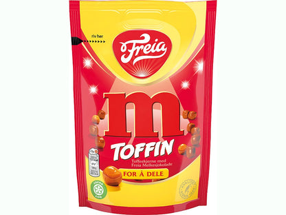 Freia M Toffin toffee bites 140 grams Norwegian Foodstore