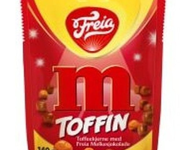 Expiration Date Freia M Toffin toffee bites 140 grams Norwegian Foodstore