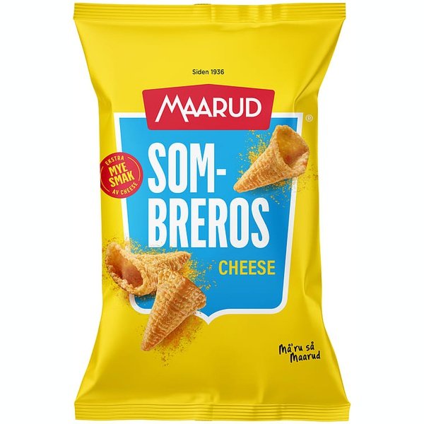 Maarud Sombreros mild cheese snacks 110 grams