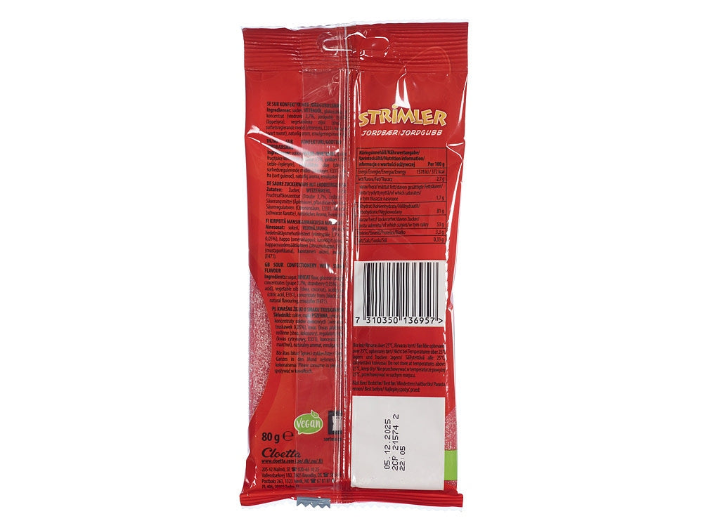 Strawberry Slices 80g Malaco - Norwegian Foodstore